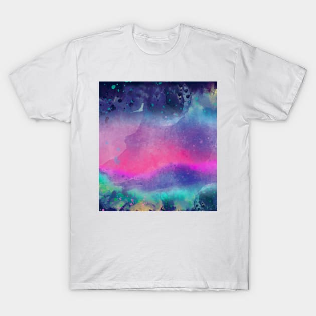 Tie Dye Watercolor Abstract Pattern T-Shirt by CareTees